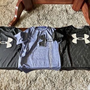 Boys Under Armour - set of three tee shirts